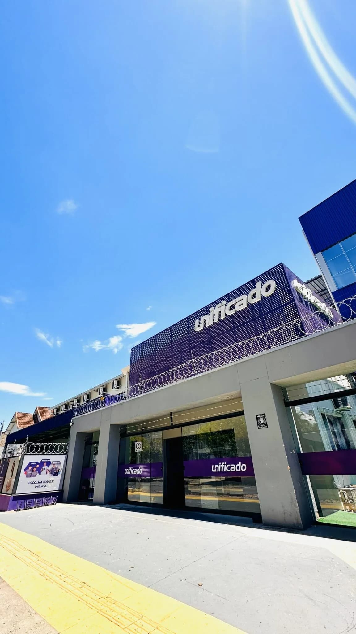 Fachada da Unidade Zona Sul do Colégio Unificado